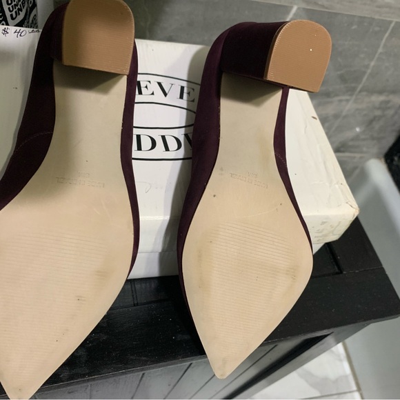 Steve Madden Women's Plum Heel (minor peeling inside not ever worn tried on only - Picture 3 of 5